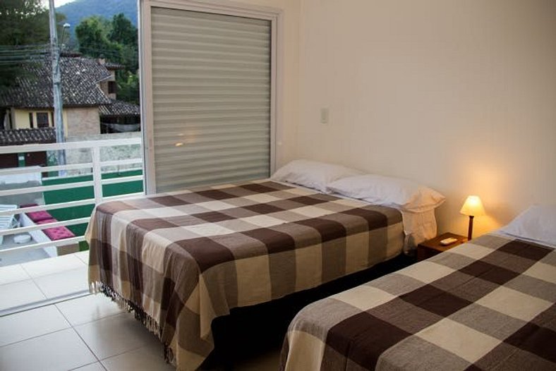 Vila Tiare 3 • 1 dorm • Casa nova e confortável em Maresias